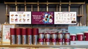 Costa Coffee powered by SignStix digital signage platform